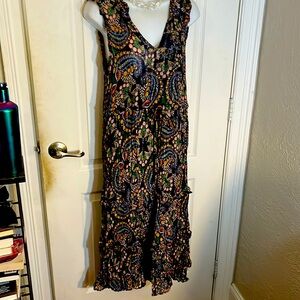 Anthropologie Elmira V-Neck Midi Dress size 14 mint condition